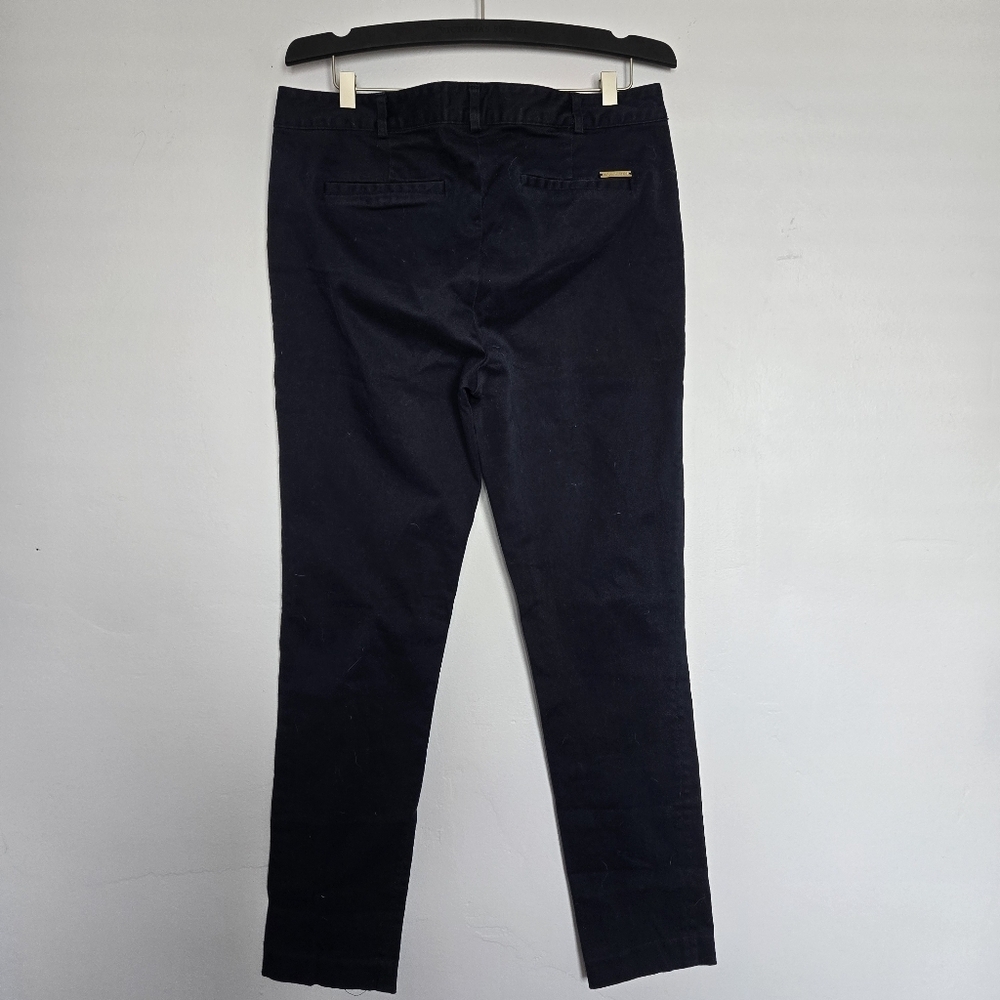 Micheal Kors Slim Fit Navy Blue Trousers - Picture 2 of 8